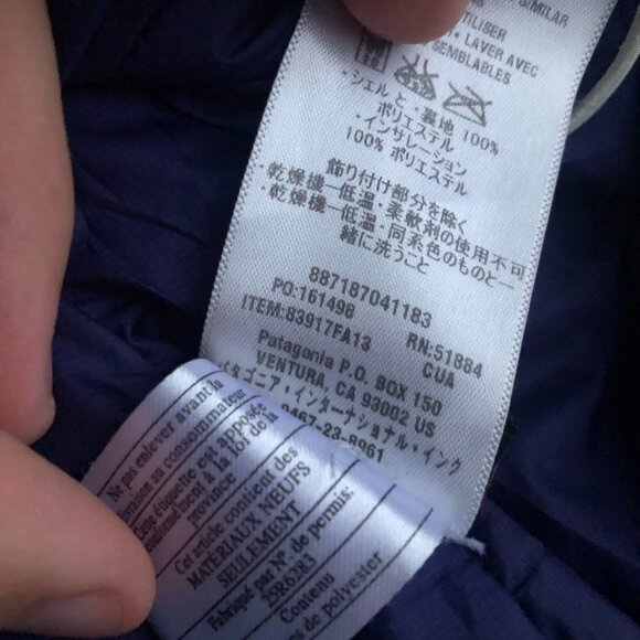 Patagonia Micro Puff Jacket Large Blue - Picture 4 of 13